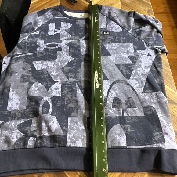 Under Armour UA Sweatshirt Crew Neck Rival Fleece Graphic Branded Mens XL - Picture 6 of 7